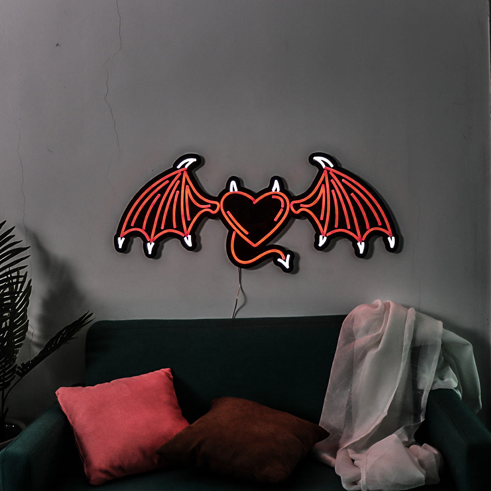 bat neon sign, led neon flex sign,uniform lighting and brightness LED neon sign