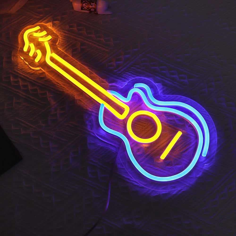 Guitar neon lights, led neon sign, led neon board,flexible led neon,faux neon