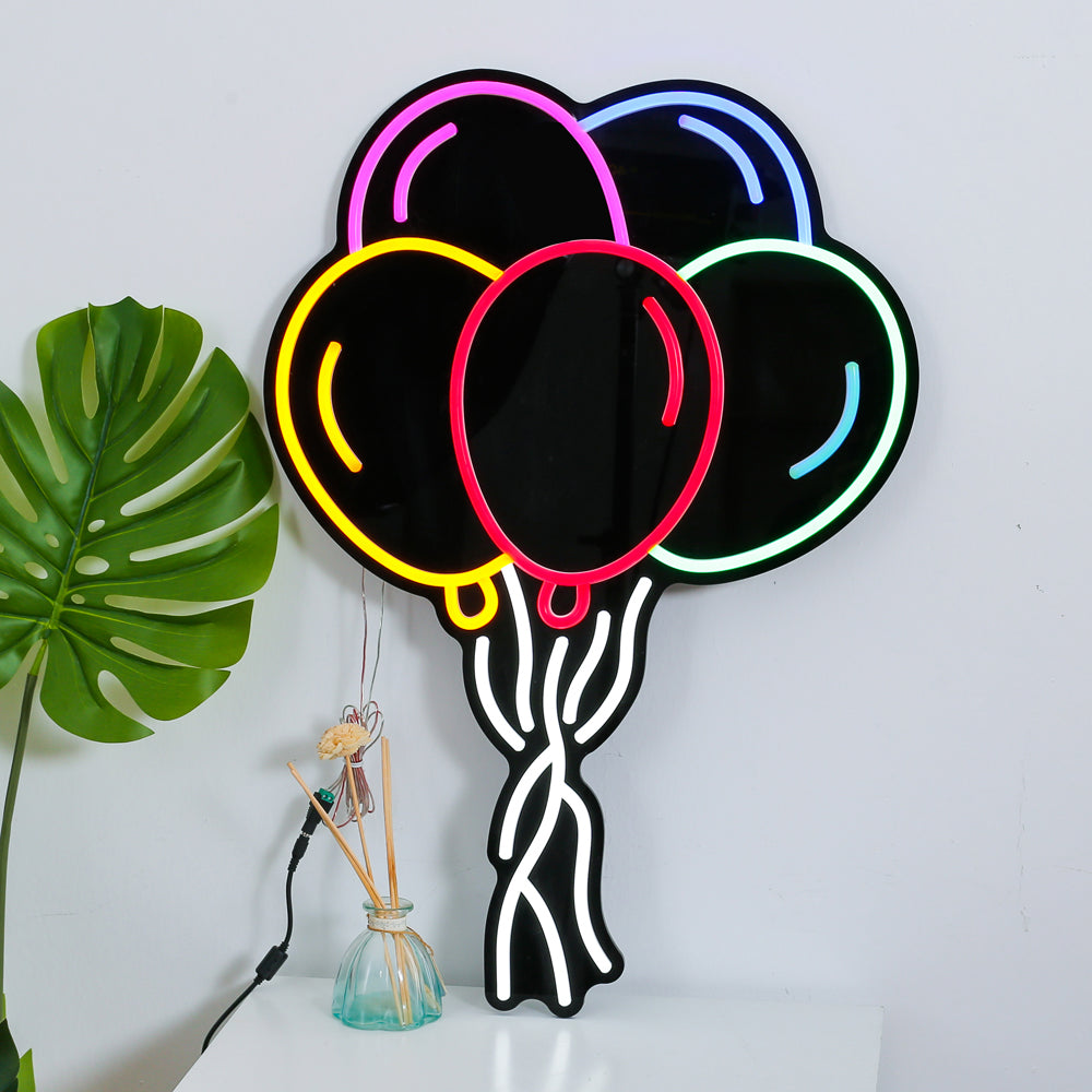 Air balloon neon sign with different led lighting color, custom neon sign