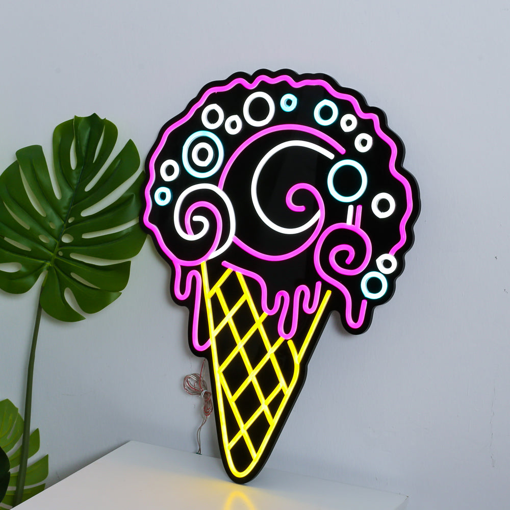 Ice cream neon sign, led neon flex sign,custom neon sign