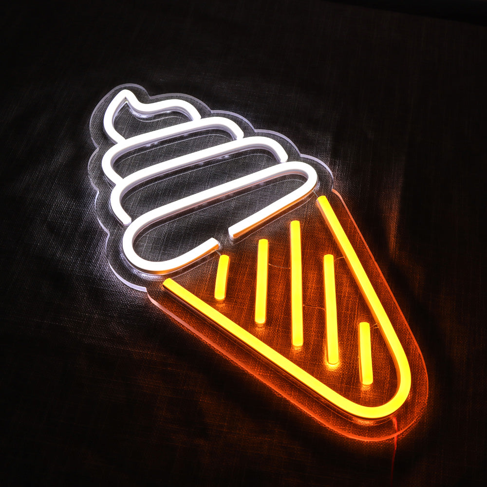 Ice cream neon signboard, wall mounted led neon sign,flexible led neon