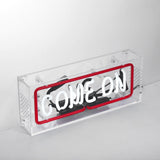 "COME ON" neon lighting sign,table box led neon flex sign,glass neon tube sign