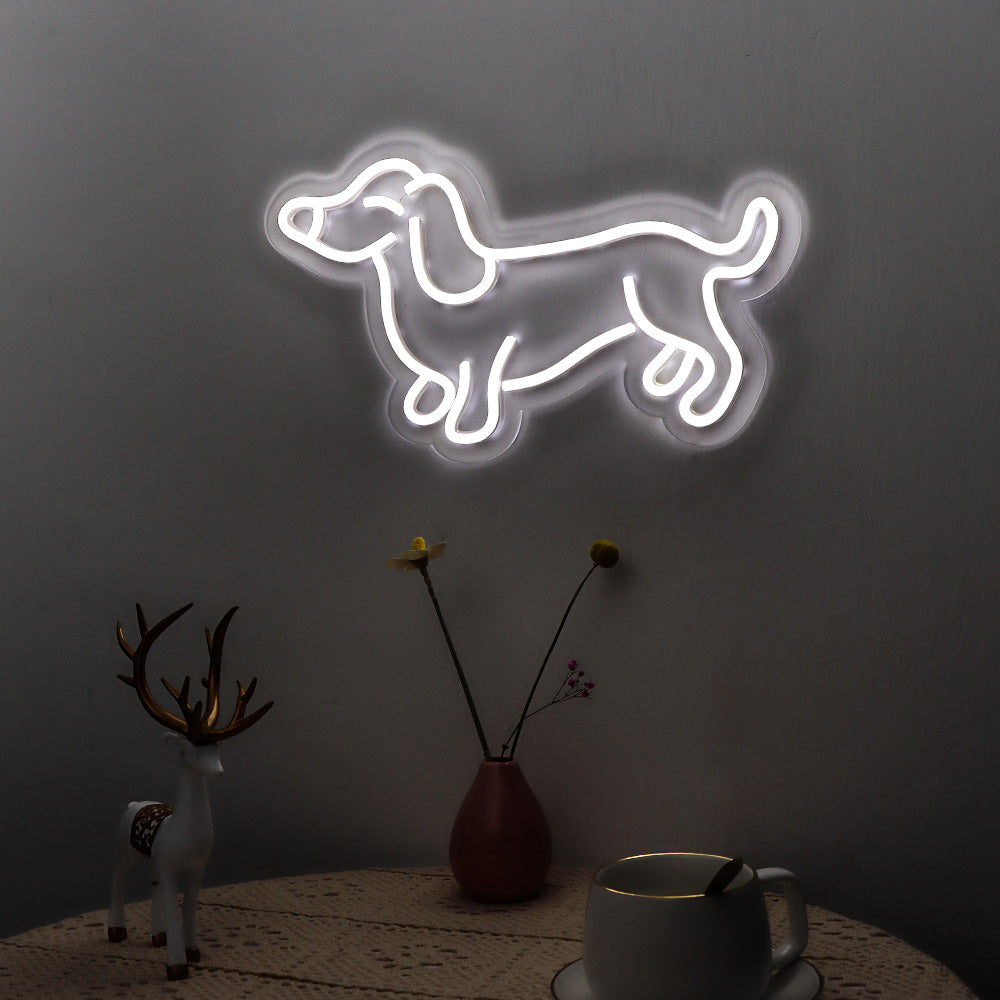 cute"dog" flexible neon sign, led neon board signage for kids room